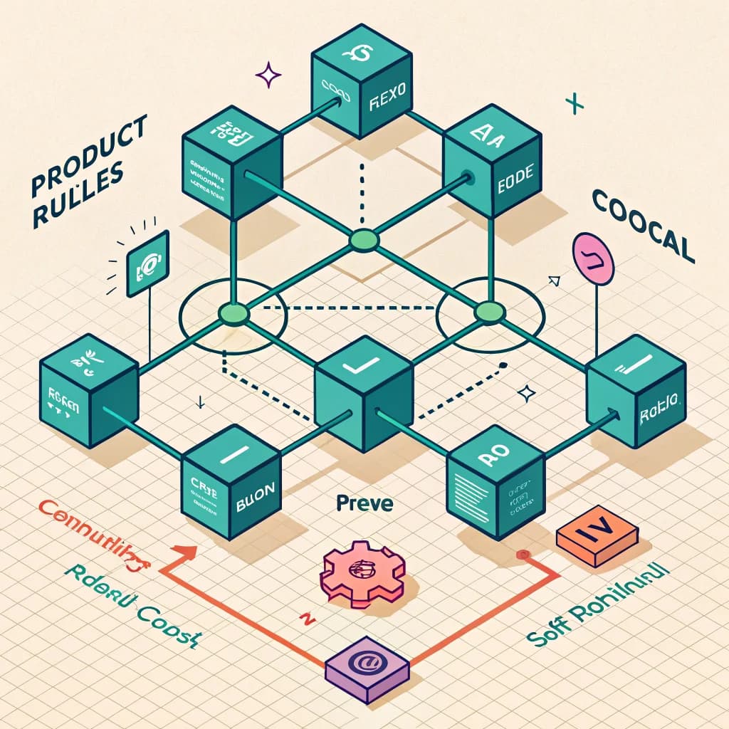 Product rules engine connecting compatible configuration options
