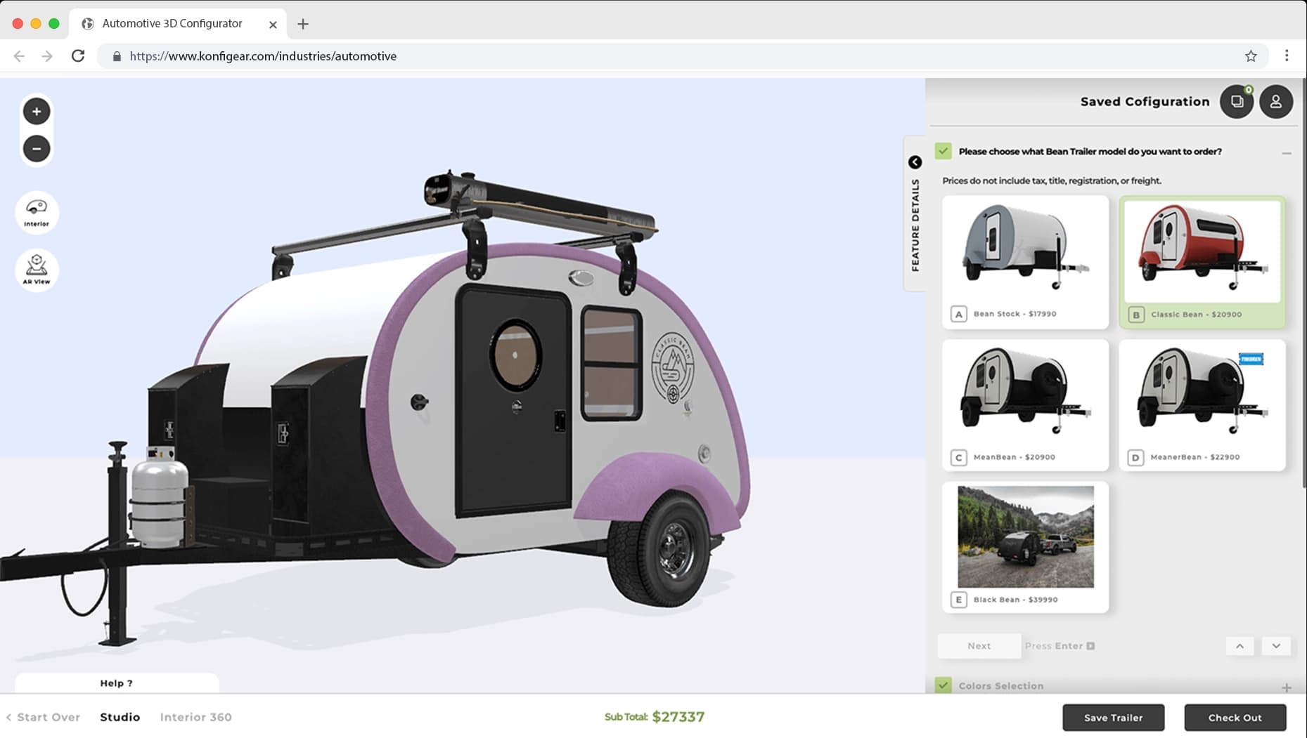 automotive hero section