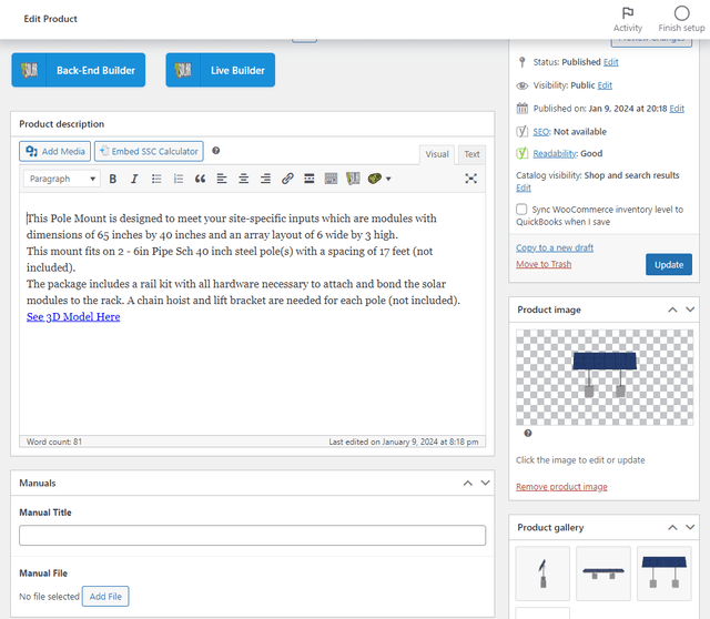 product configuration