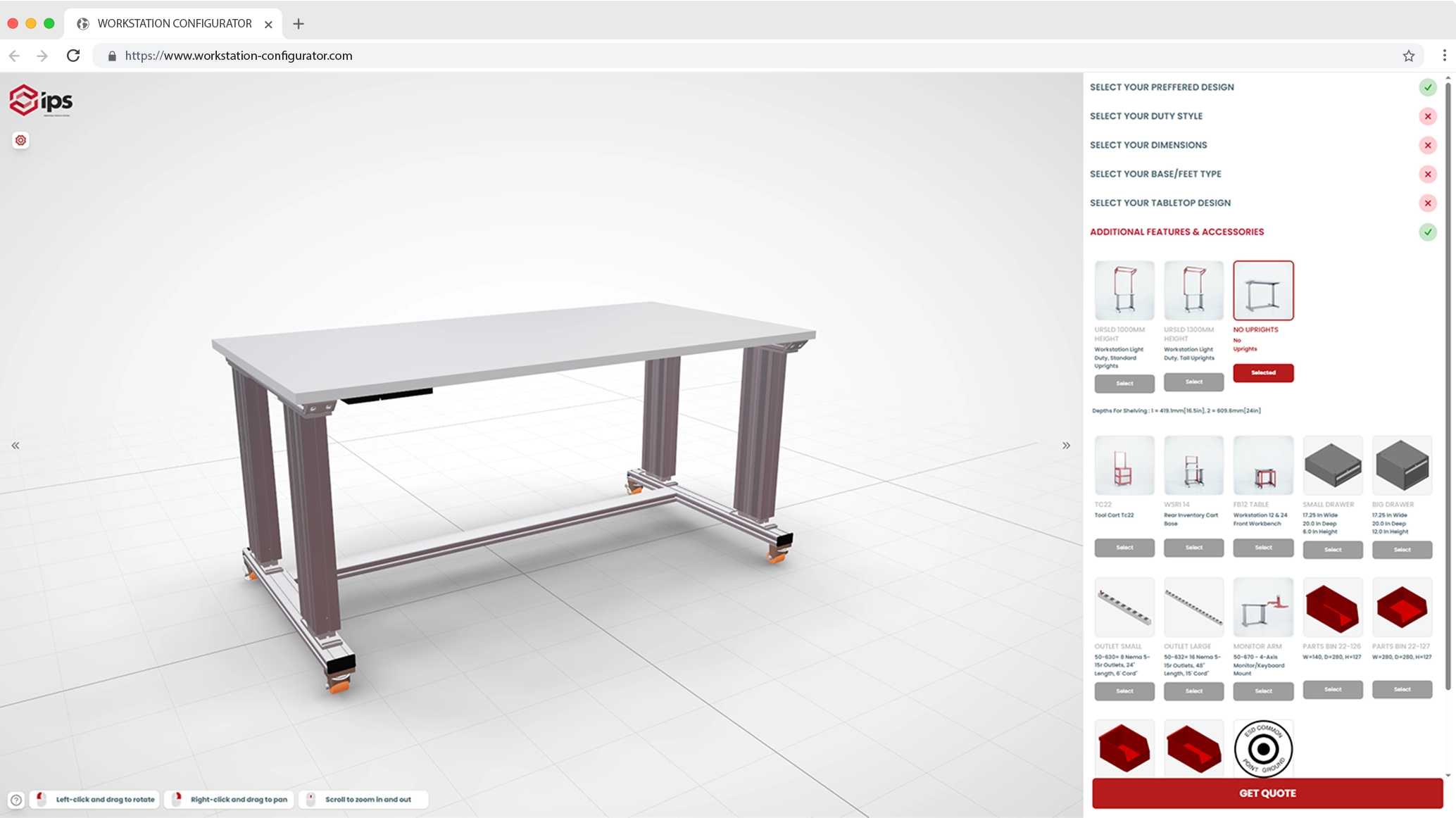 Workstation configurator