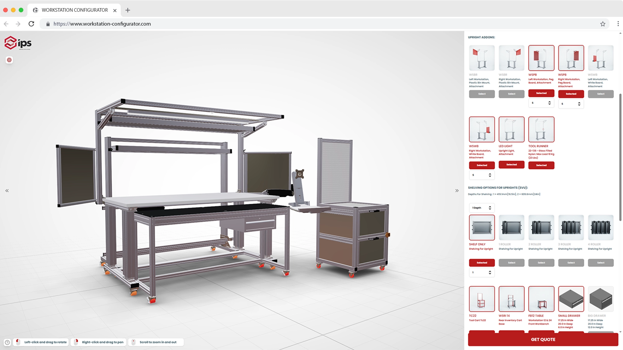 Workstation configurator