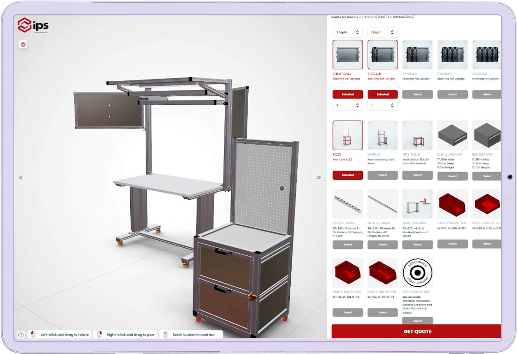 Work Stations Configurator Work Stations Konfigurator Configurador de puestos de trabajo