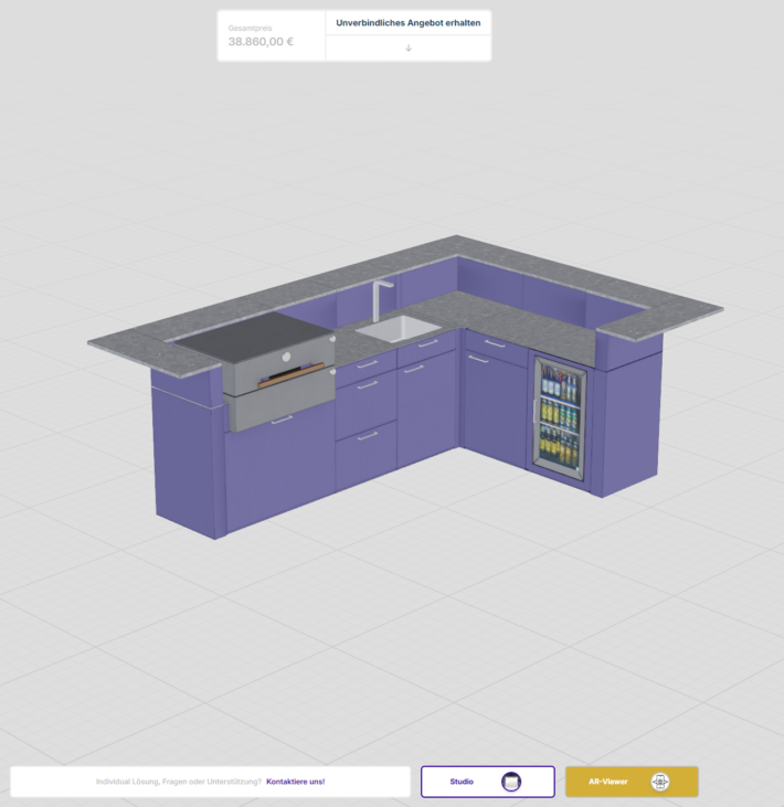 3D kitchen design tool