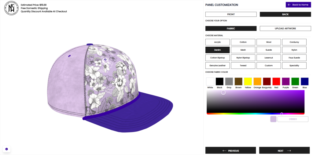 Custom Hat Maker Software